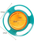 360° Anti-Spill Children's Bowl with Lid, Ergonomic Handles, BPA-Free, Microwave & Dishwasher Safe – Perfect for Toddlers 5