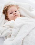 Bamboo Baby Blanket | Soft Organic Cotton, Chemical-Free 0