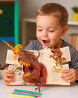Kids Dinosaur Pop-Up Book – 3D Interactive Encyclopedia for Ages 4+ with Stunning Illustrations and Educational Content 0