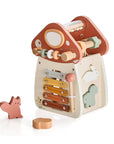 Montessori Busy Box – 12-in-1 Educational Toy for 1 to 3 Year Olds, Wooden Music and Sensory Learning Toy 0