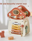 Montessori Busy Box – 12-in-1 Educational Toy for 1 to 3 Year Olds, Wooden Music and Sensory Learning Toy 2