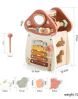 Montessori Busy Box – 12-in-1 Educational Toy for 1 to 3 Year Olds, Wooden Music and Sensory Learning Toy 5