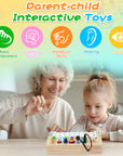 Montessori Wooden Piano Activity Board – Educational Toy for 3 Year Olds with Lights, Sounds, and Interactive Elements 3