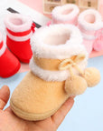 Pompom Snow Boots