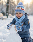 Kids Winter Hat Scarf Gloves Set
