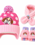 Kids Winter Hat Scarf Gloves Set