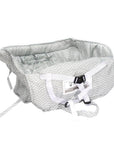 2-in-1 Shopping Cart Cover with Adjustable Seat Belt, Storage Bag, and Toy Straps – Comfortable Polyester Baby Chair Cover 3