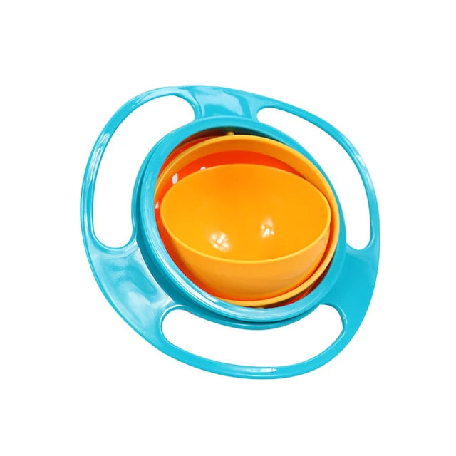 360° Anti-Spill Children's Bowl with Lid, Ergonomic Handles, BPA-Free, Microwave & Dishwasher Safe – Perfect for Toddlers 0