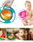360° Anti-Spill Children's Bowl with Lid, Ergonomic Handles, BPA-Free, Microwave & Dishwasher Safe – Perfect for Toddlers 3