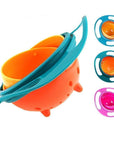 360° Anti-Spill Children's Bowl with Lid, Ergonomic Handles, BPA-Free, Microwave & Dishwasher Safe – Perfect for Toddlers 6