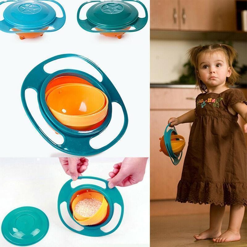 360° Anti-Spill Children's Bowl with Lid, Ergonomic Handles, BPA-Free, Microwave &amp; Dishwasher Safe – Perfect for Toddlers 7