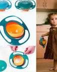 360° Anti-Spill Children's Bowl with Lid, Ergonomic Handles, BPA-Free, Microwave & Dishwasher Safe – Perfect for Toddlers 7