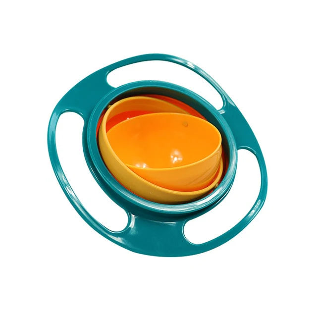 360° Anti-Spill Children's Bowl with Lid, Ergonomic Handles, BPA-Free, Microwave & Dishwasher Safe – Perfect for Toddlers 8