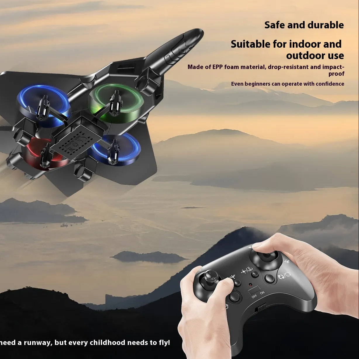 Remote Control Foam Fighter Airplane