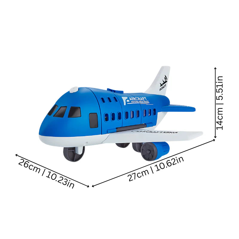 Airplane and Vehicle Toy Set – Colorful Transport Adventure for Creative Play, Includes Cars and Buses, Durable Plastic, Ages 3+ 5