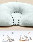 Baby Head Shaping Pillow for Newborns – Anti-Flat Head Support with Soft Polyester Material, Breathable Comfort 3