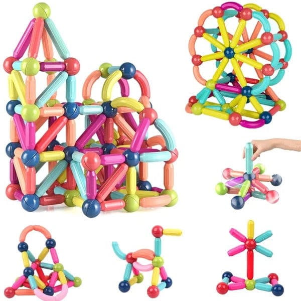 Creative Magnetic Building Blocks for Kids 3+ – Safe, Durable Educational Toy for Imaginative Play and Skill Development 2