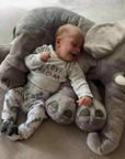 Cuddly Elephant Plush Toy for Infants and Toddlers – Soft Stuffed Animal Sleep Aid, 12 Inches, Machine Washable, Grey with Pastel Accents 5