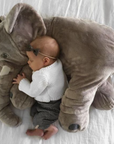 Cuddly Elephant Plush Toy for Infants and Toddlers – Soft Stuffed Animal Sleep Aid, 12 Inches, Machine Washable, Grey with Pastel Accents 6