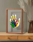 DIY Handprint Frame Kit for Toddlers – Creative Keepsake Craft with Non-Toxic Paints, Multiple Colors Available 1