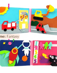 Felt Board Books for Toddlers – 16 Interactive Pages for Fine Motor Skills, Lightweight and Portable, Quiet Book Design 5