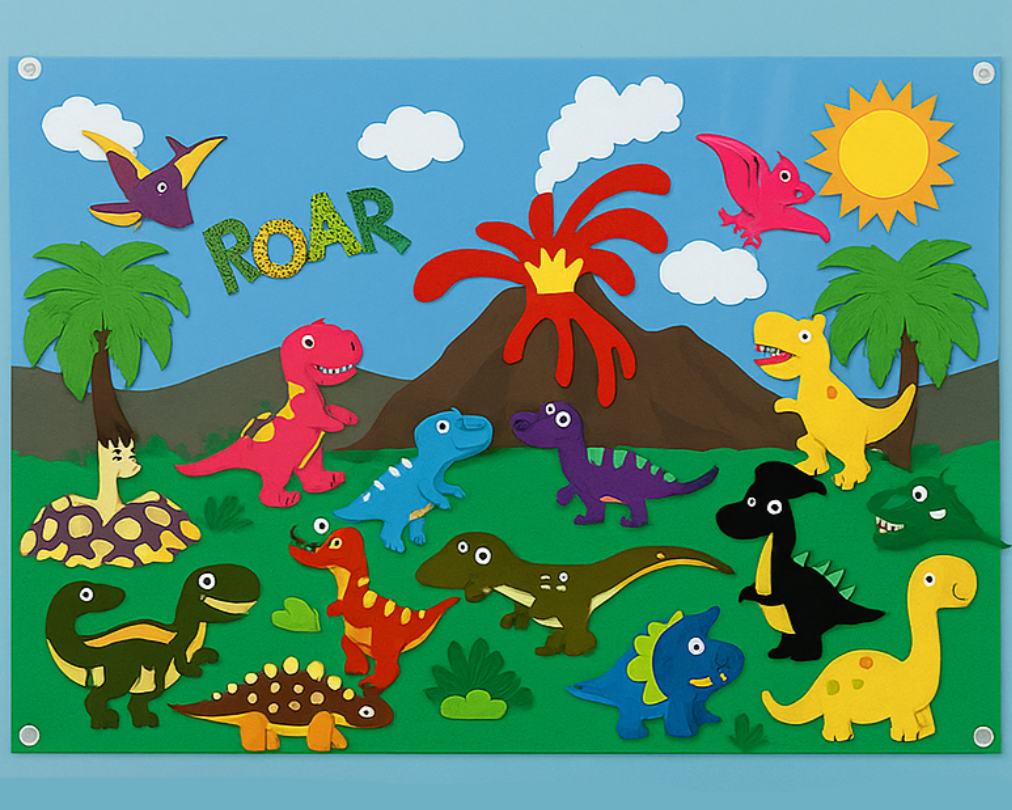 Interactive Felt Board for Kids - Educational Playset for Storytelling and Creative Learning, Portable and Durable Design 10