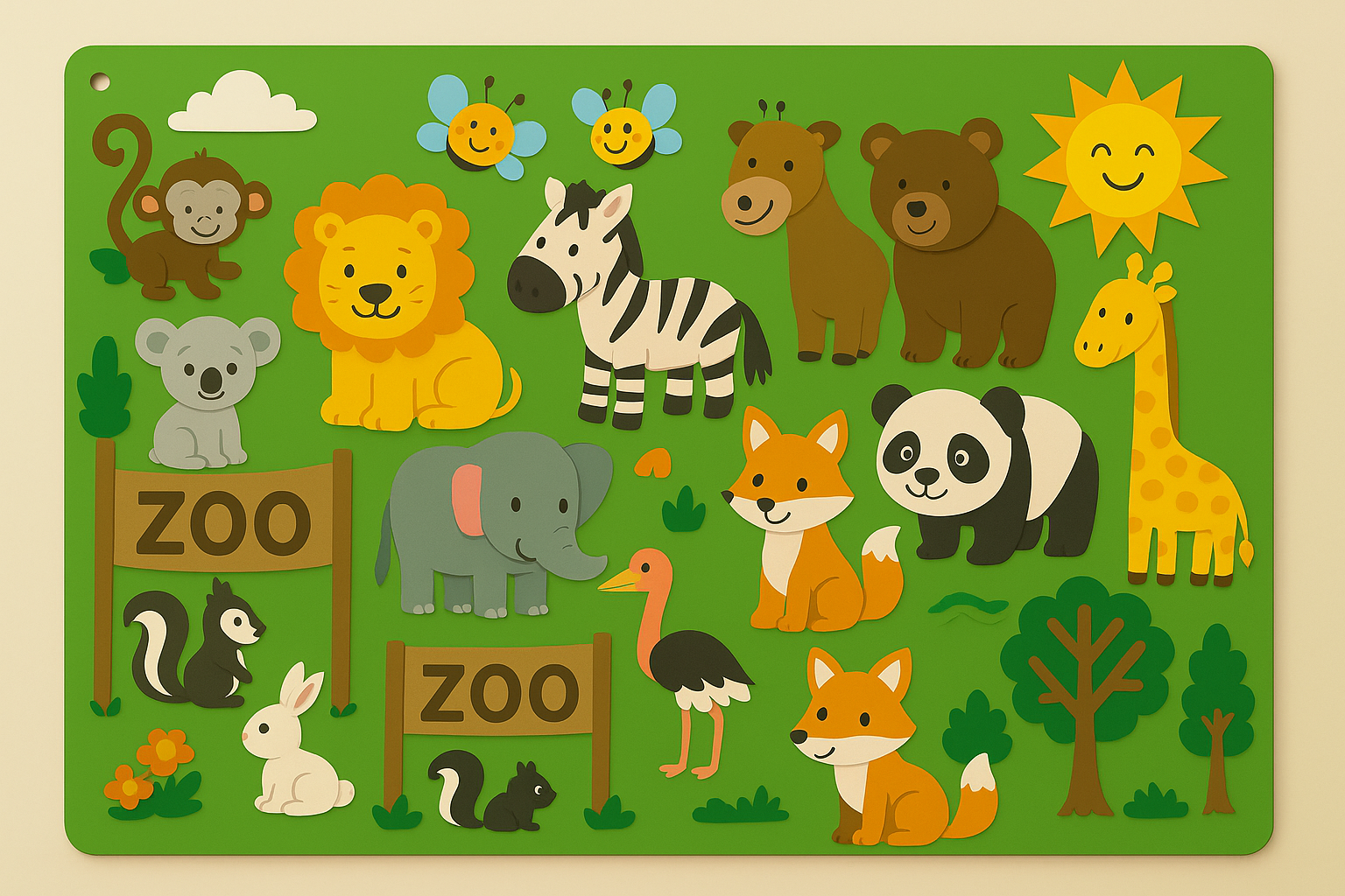 Interactive Felt Board for Kids - Educational Playset for Storytelling and Creative Learning, Portable and Durable Design 12