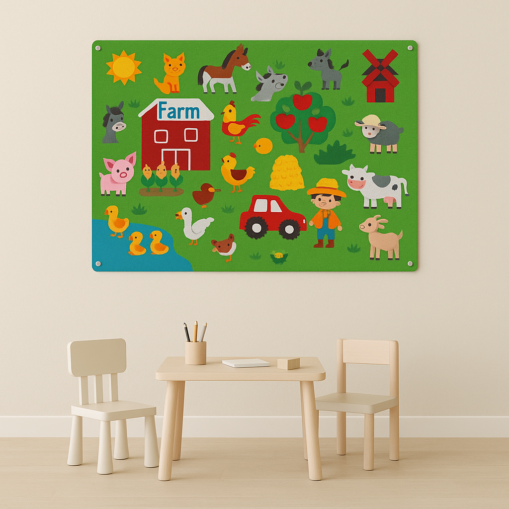 Interactive Felt Board for Kids - Educational Playset for Storytelling and Creative Learning, Portable and Durable Design 4