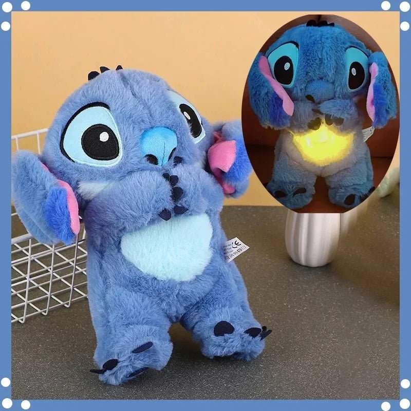 Kawaii Stitch Plush Doll with Soothing Sounds – Soft Cotton Baby Sleep Companion, Perfect for Ages 3 and Up 1