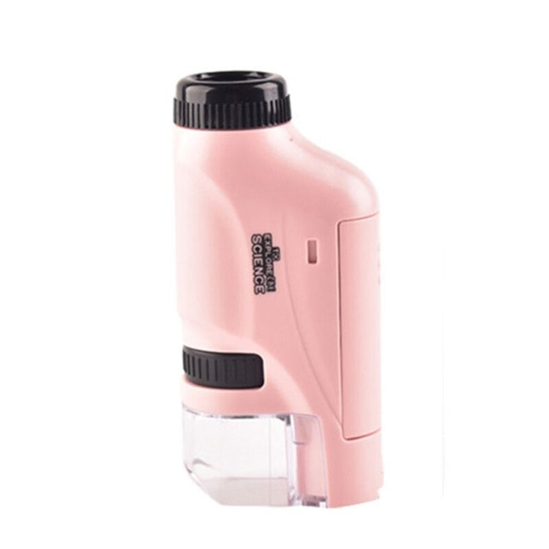 Kids Pocket Microscope with LED Light – Portable 120x Magnification Educational Tool for Nature Exploration 3