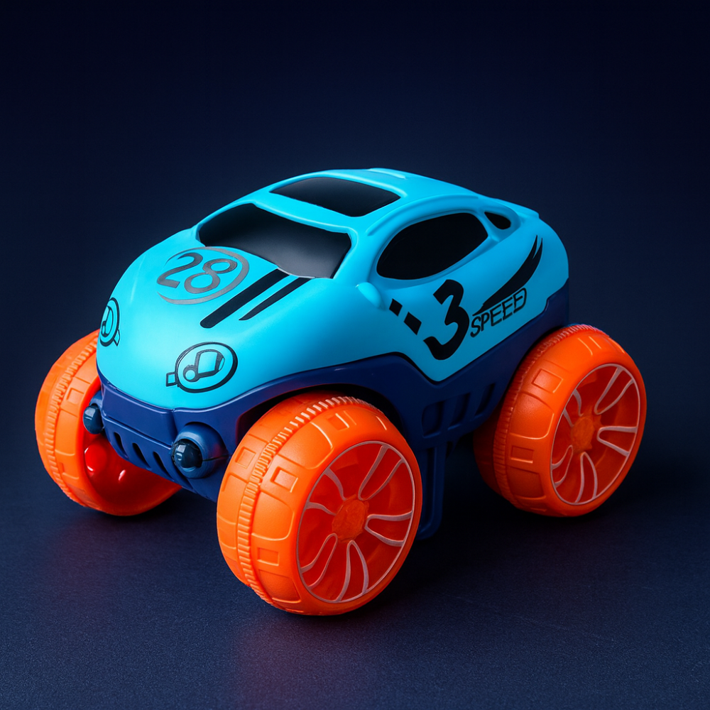 Kids Race Track Car Set with Flexible Loop Stunts – Interactive Racing Game for Ages 3+, Anti-Roll Stunt Cars, Customizable Track 4