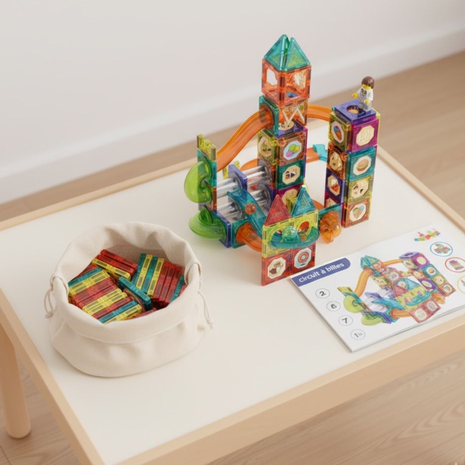 Magneto-Billes Construction Toy | Magnetic Ball Circuit for Creative Learning 4