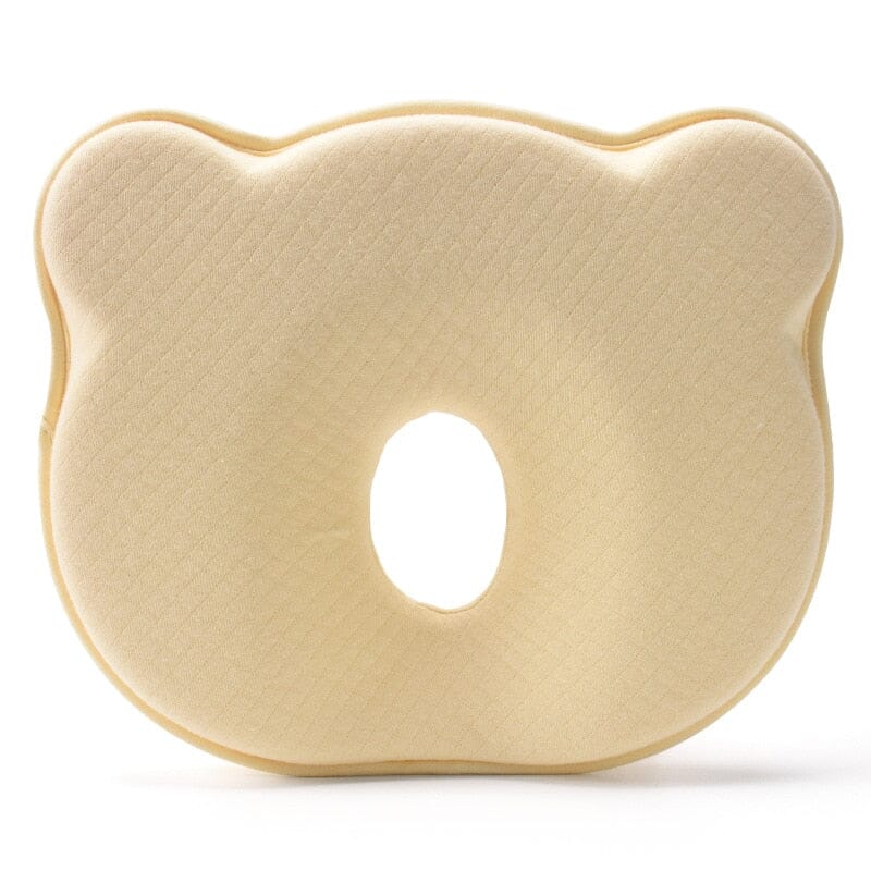 Memory Foam Baby Pillow for Infants – Ergonomic Toddler Sleep Aid with Optimal Head Support and Soft White Cover 0