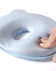 Memory Foam Baby Pillow for Infants – Ergonomic Toddler Sleep Aid with Optimal Head Support and Soft White Cover 2