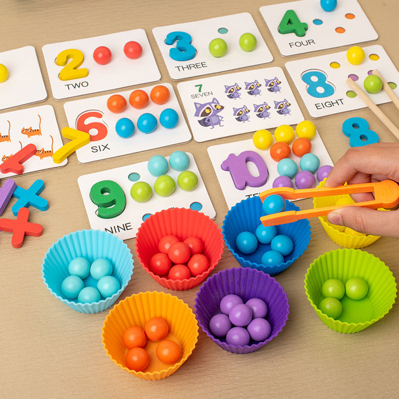 Montessori Number Learning Game – Wooden Educational Toy for Developing Fine Motor Skills in 4-6 Year Olds 2