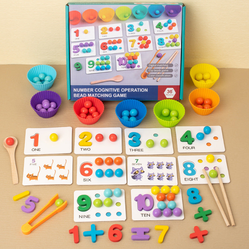 Montessori Number Learning Game – Wooden Educational Toy for Developing Fine Motor Skills in 4-6 Year Olds 3