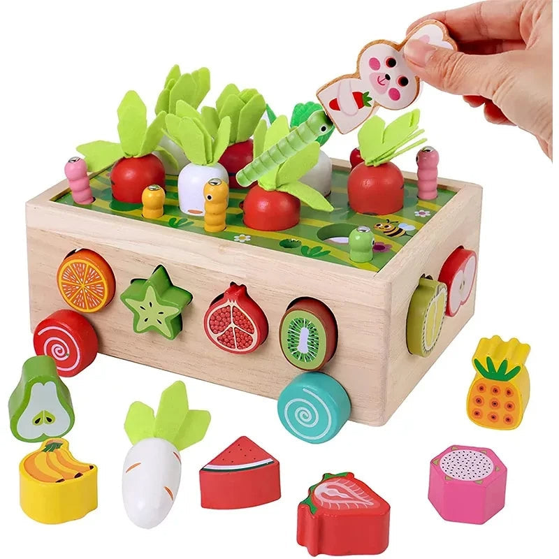 Montessori Wooden Learning Garden Toy – Educational Toy for Baby Development and Fine Motor Skills, Ages 1 and Up 5