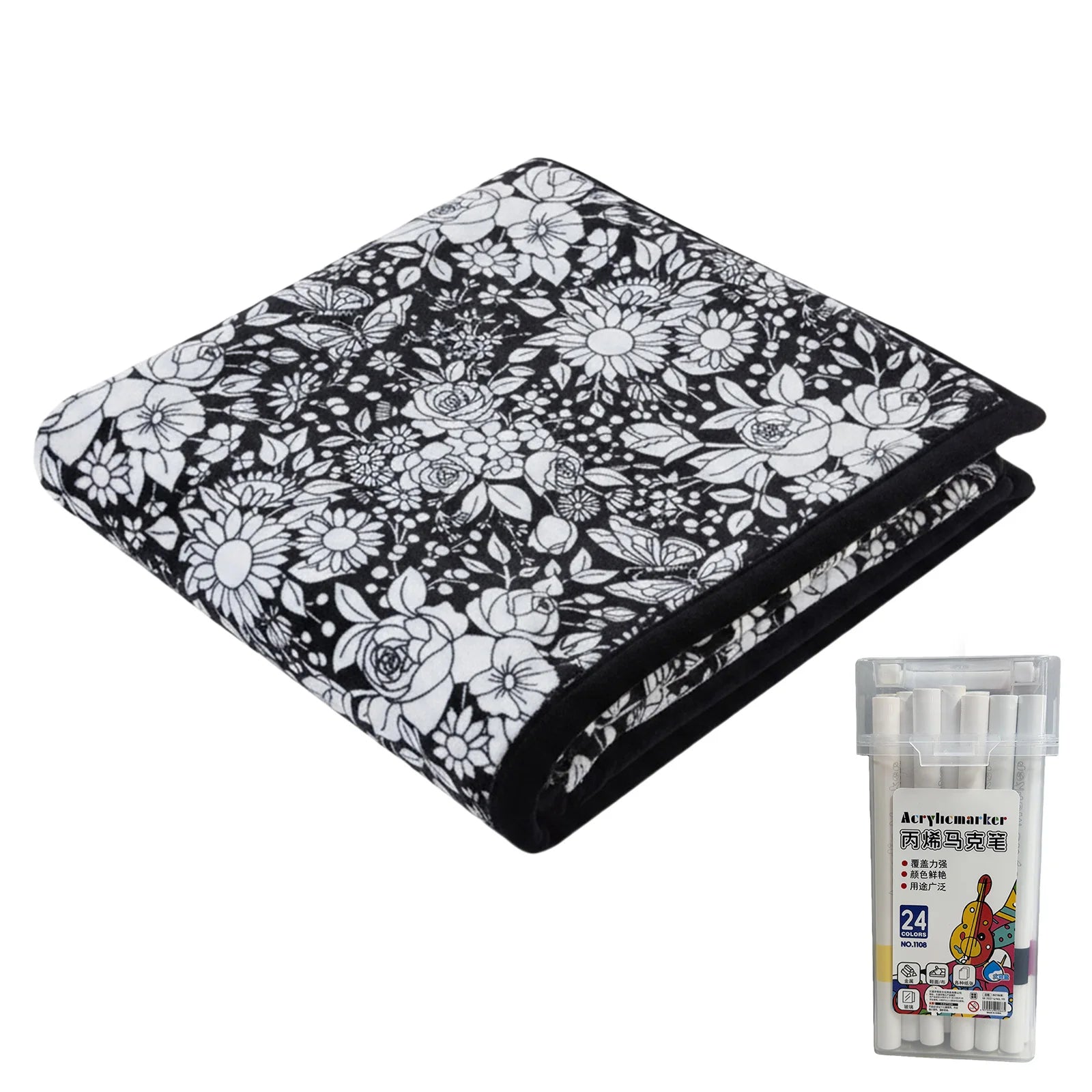 Kids Drawing Velvet Blanket