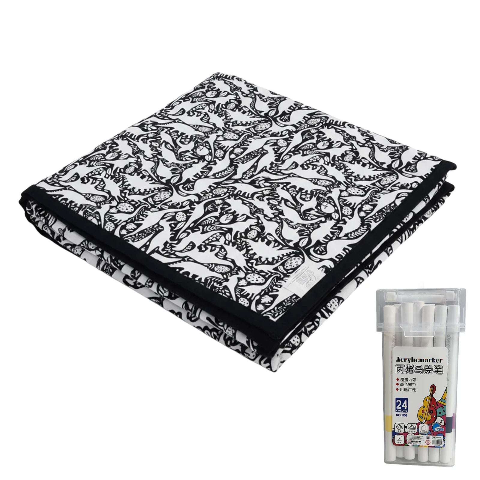Kids Drawing Velvet Blanket