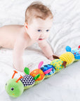 Sensory Plush Caterpillar Toy with Rattle and Music – Engaging Development Tool for Infants, Soft and Safe Material 7