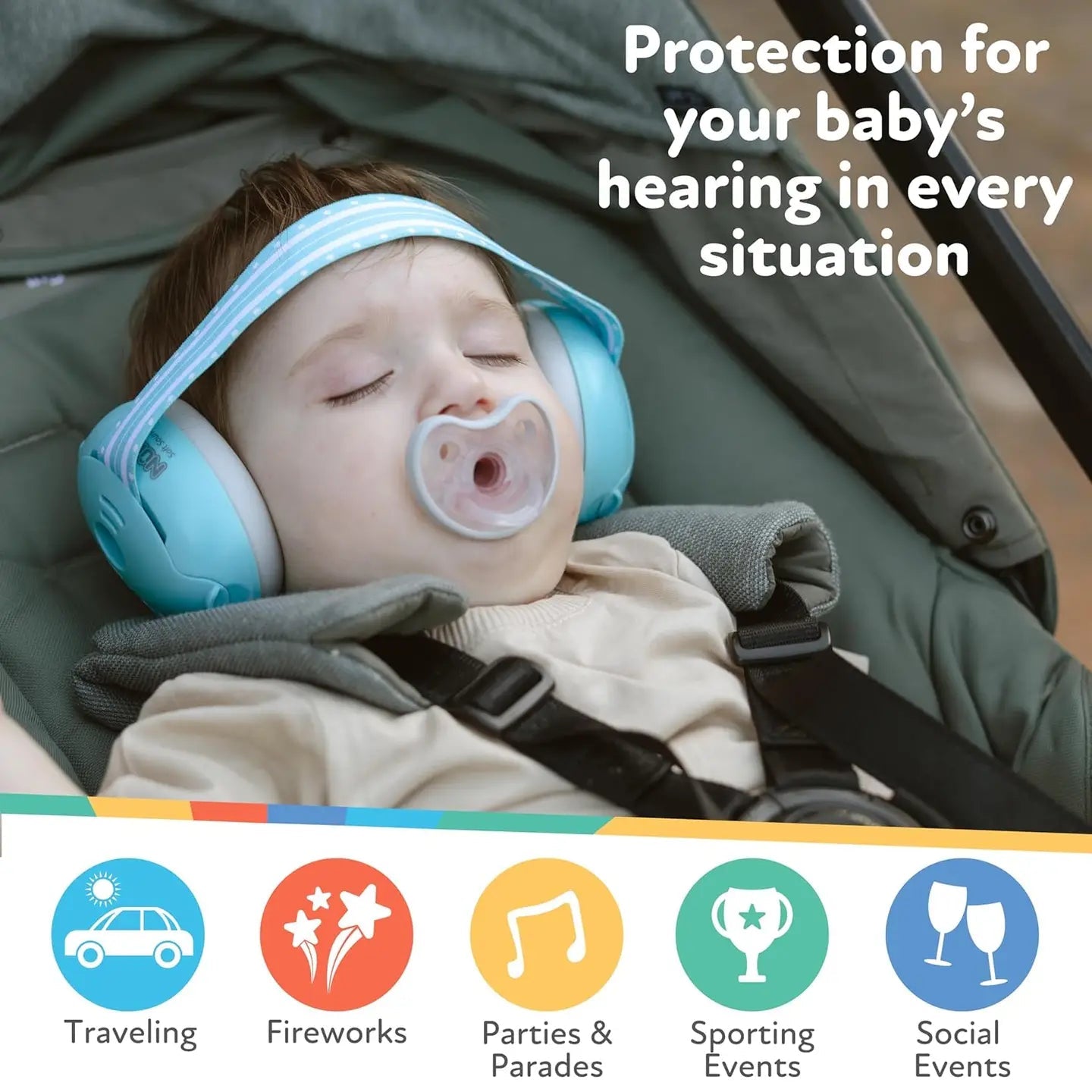 Soft Sounds Earmuffs for Kids – Adjustable Hearing Protection with Travel Bag, Noise Reduction 21dB, Comfortable Fit 5