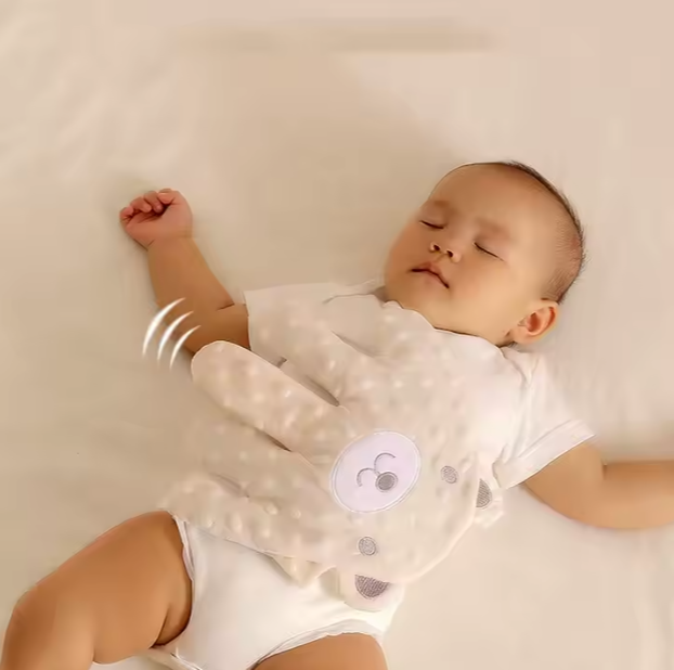 Soothing Baby Pillow with Remote Control – Ergonomic Sleep Aid for Infants, Ultra-Soft Cotton, Adjustable Heat, Multi-Functional 1