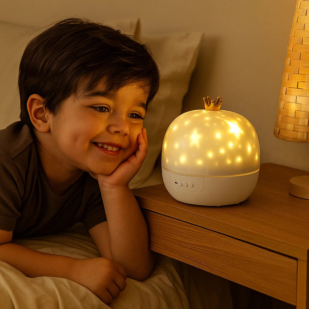 Starry Sky Projector Night Light with Rotating LED – Relaxing Ambiance for Bedrooms and Living Rooms 1