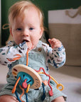 UFO Silicone Pulling Toy for Toddlers – Safe, Durable, Interactive Travel Companion with Pop-It Bubbles and Stretchable Cords 1