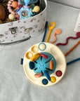 UFO Silicone Pulling Toy for Toddlers – Safe, Durable, Interactive Travel Companion with Pop-It Bubbles and Stretchable Cords 6