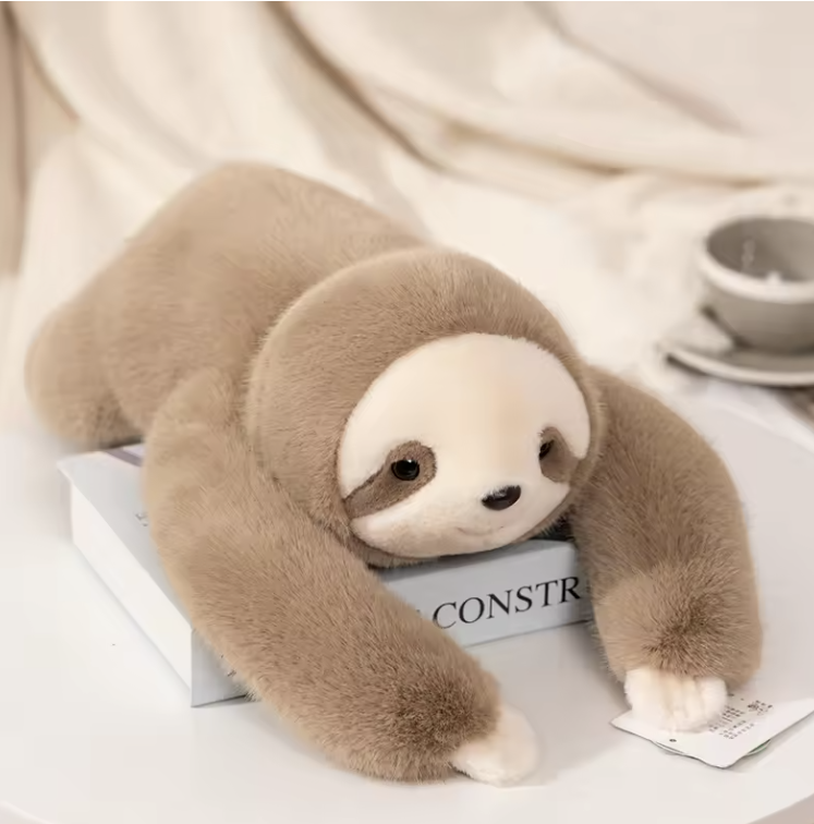 Weighted Plush Toy - Sunnie the Sloth Stuffed Animal for Stress Relief and Calmness, Soft Fabric, Perfect for Cuddling 1