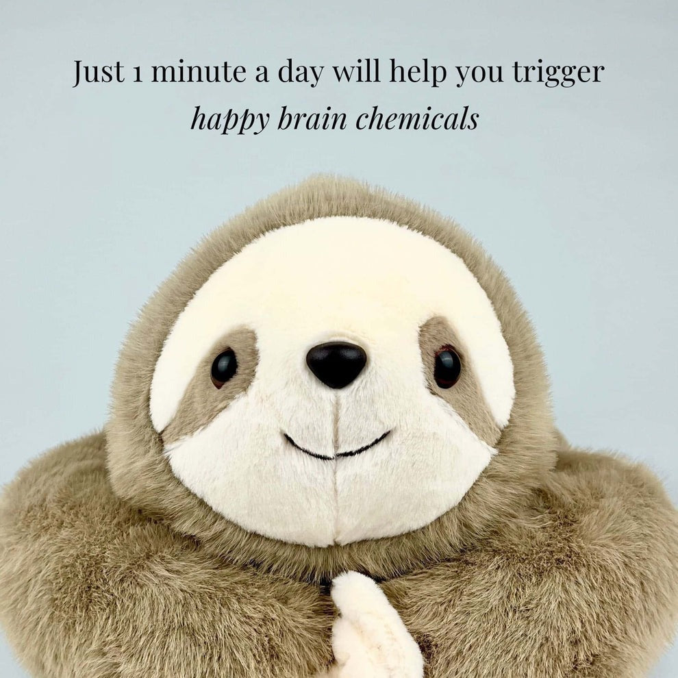 Weighted Plush Toy - Sunnie the Sloth Stuffed Animal for Stress Relief and Calmness, Soft Fabric, Perfect for Cuddling 8