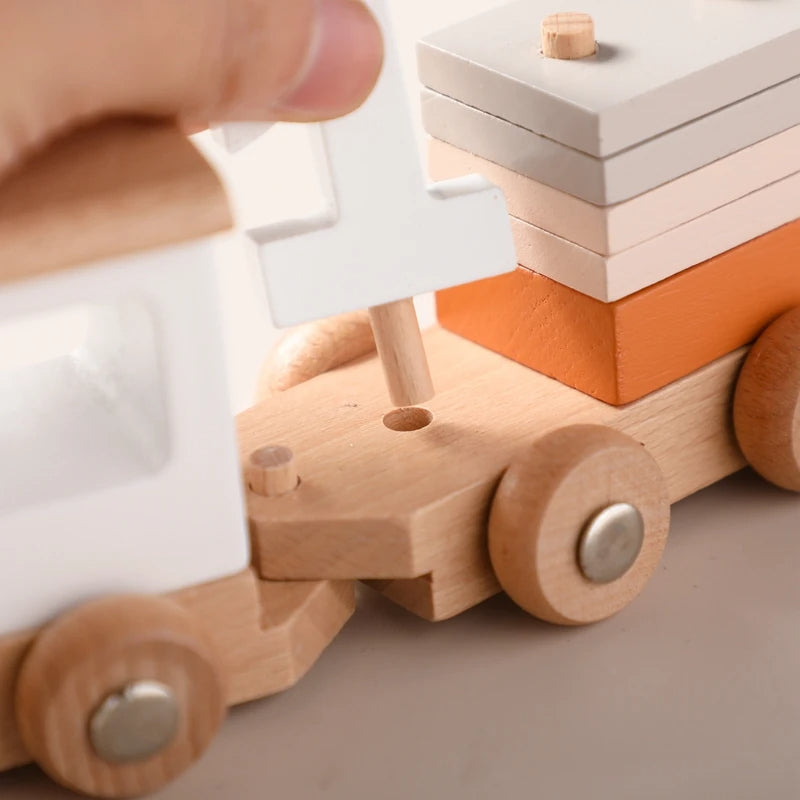 Wooden Birthday Train Educational Toy with Interchangeable Numbers for 1-3 Year Olds – Learning and Decorative Piece 2