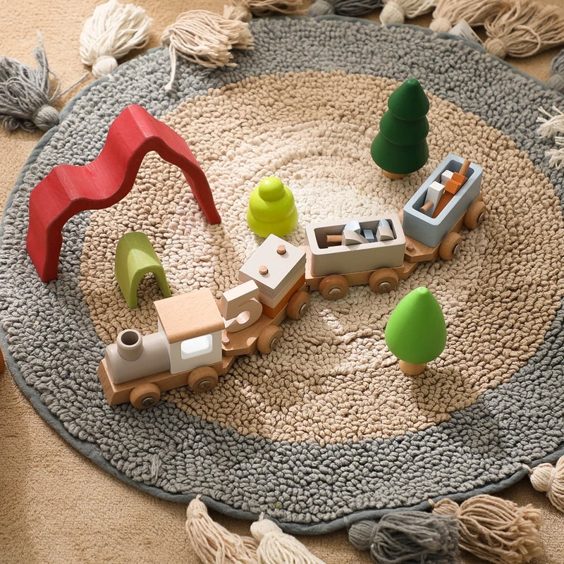 Wooden Birthday Train Educational Toy with Interchangeable Numbers for 1-3 Year Olds – Learning and Decorative Piece 4