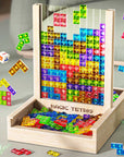 Wooden Tetris Game for Kids and Families – Eco-Friendly Wooden Board Game for Skill Development and Creative Fun 1